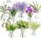 19-Bunch Artificial Outdoor Plants – UV-Resistant Fake Lavender Flowers and Greenery Shrubs for Garden, Patio, Porch, and Yard Decor
